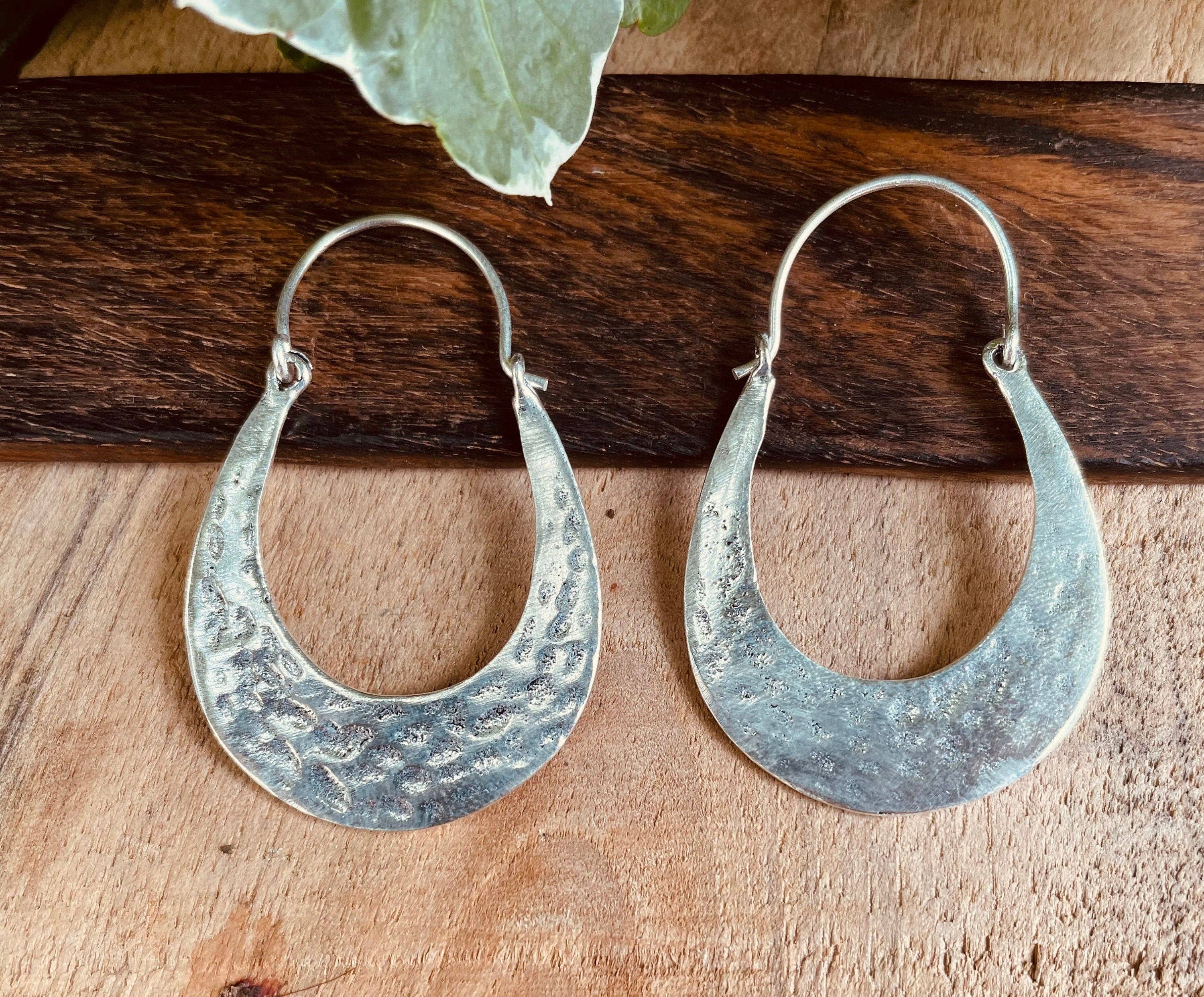 Kaali Boutique – wholesale Hoop earrings – Silver Boho Earrings / Boho Jewelery / Bohemian Look / Festival Fashion / Yoga / Gypsy / Rustic / Tribal Jewellery / Indian Design8