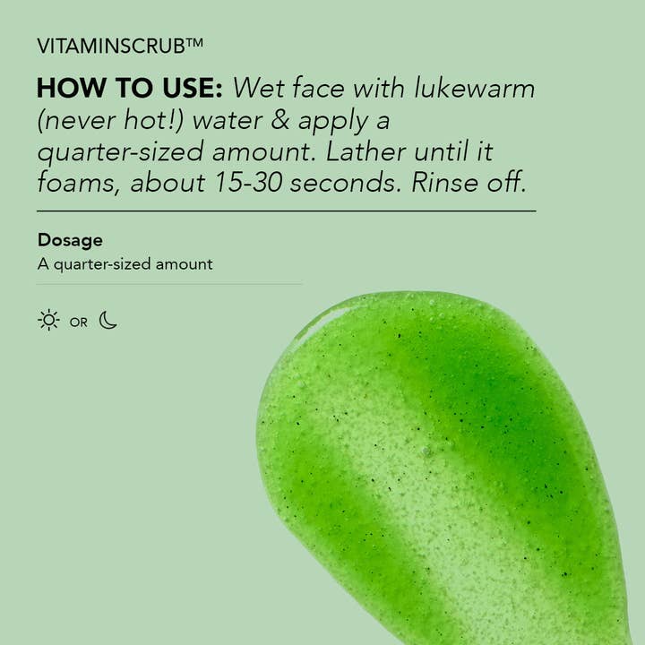 CLEARSTEM Skincare - Wholesale Facial Exfoliant/Scrub - VITAMINSCRUBâ„¢ - Antioxidant-Infused Scrub Cleanser
