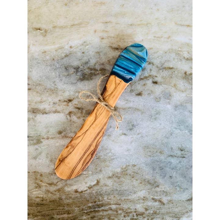 Nikita Fine Art LLC - Wholesale Cheese Spreader - Olive Wood spreader2