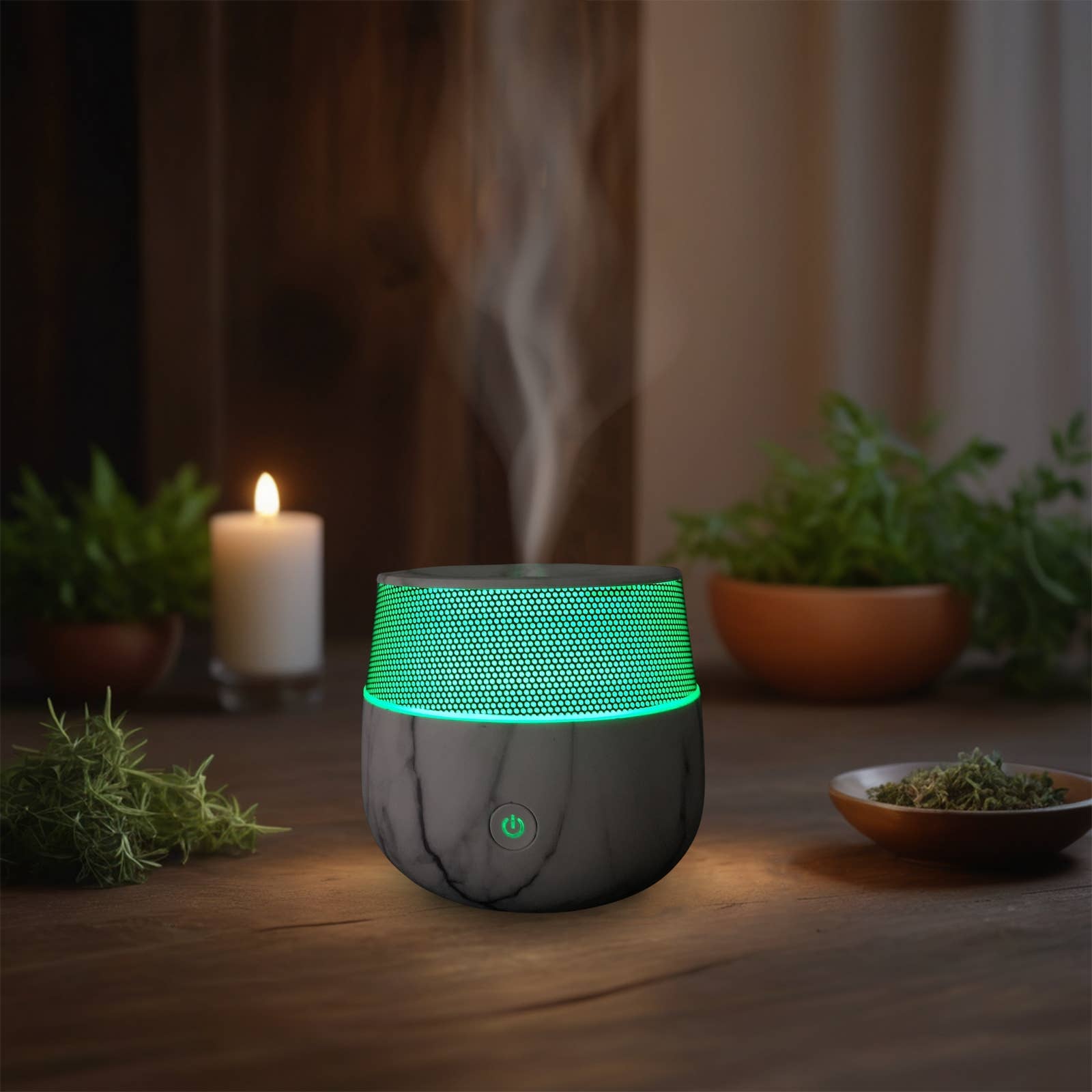 Zen'Arôme – wholesale Elektronisk diffusor – Kailo doft- och eterisk oljediffuser med marmormönster12