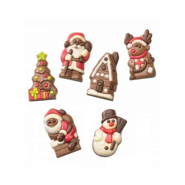 FIGURINES DE NOËL ASSORTIES EN CHOCOLAT - Vrac de 2Kg pour la vente par ADG Diffusion