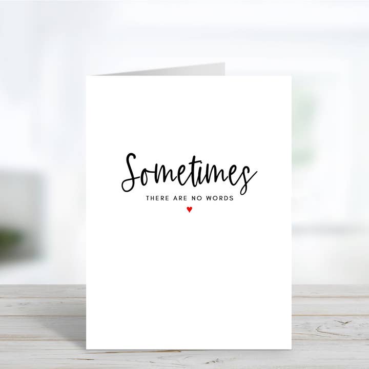 No Words - Sympathy Card for wholesale by Cyndi and Sofi Designs