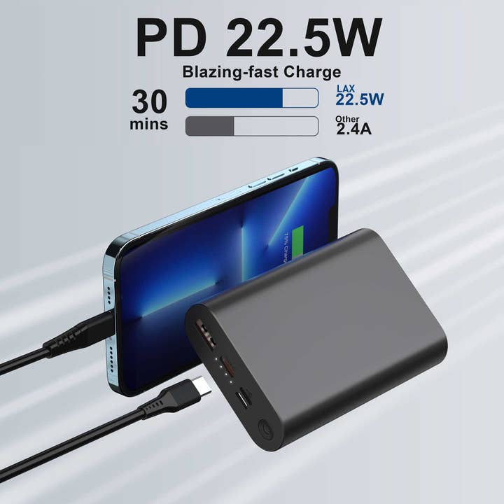 LAX Gadgets - Vente Chargeurs portables - Batterie externe portable haute vitesse de 12 000 mAh – Charge rapide5