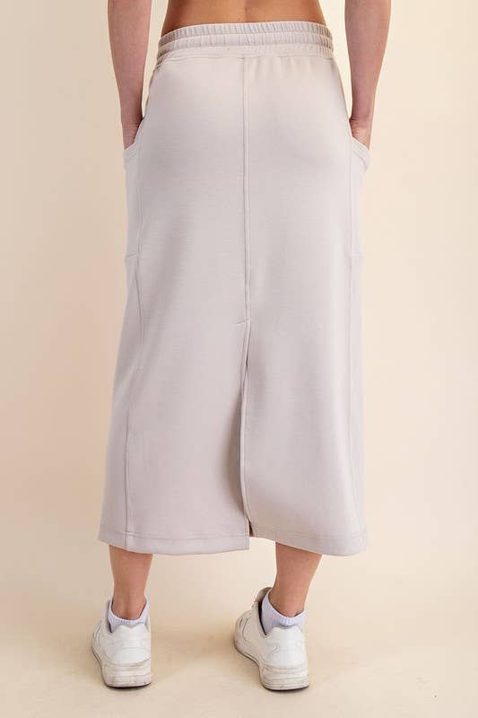 Sunday Morning – wholesale Kjol - Dam – S327037- AVSLAPPAD PASSFORM MODAL SCUBA LÅNG KJOL2