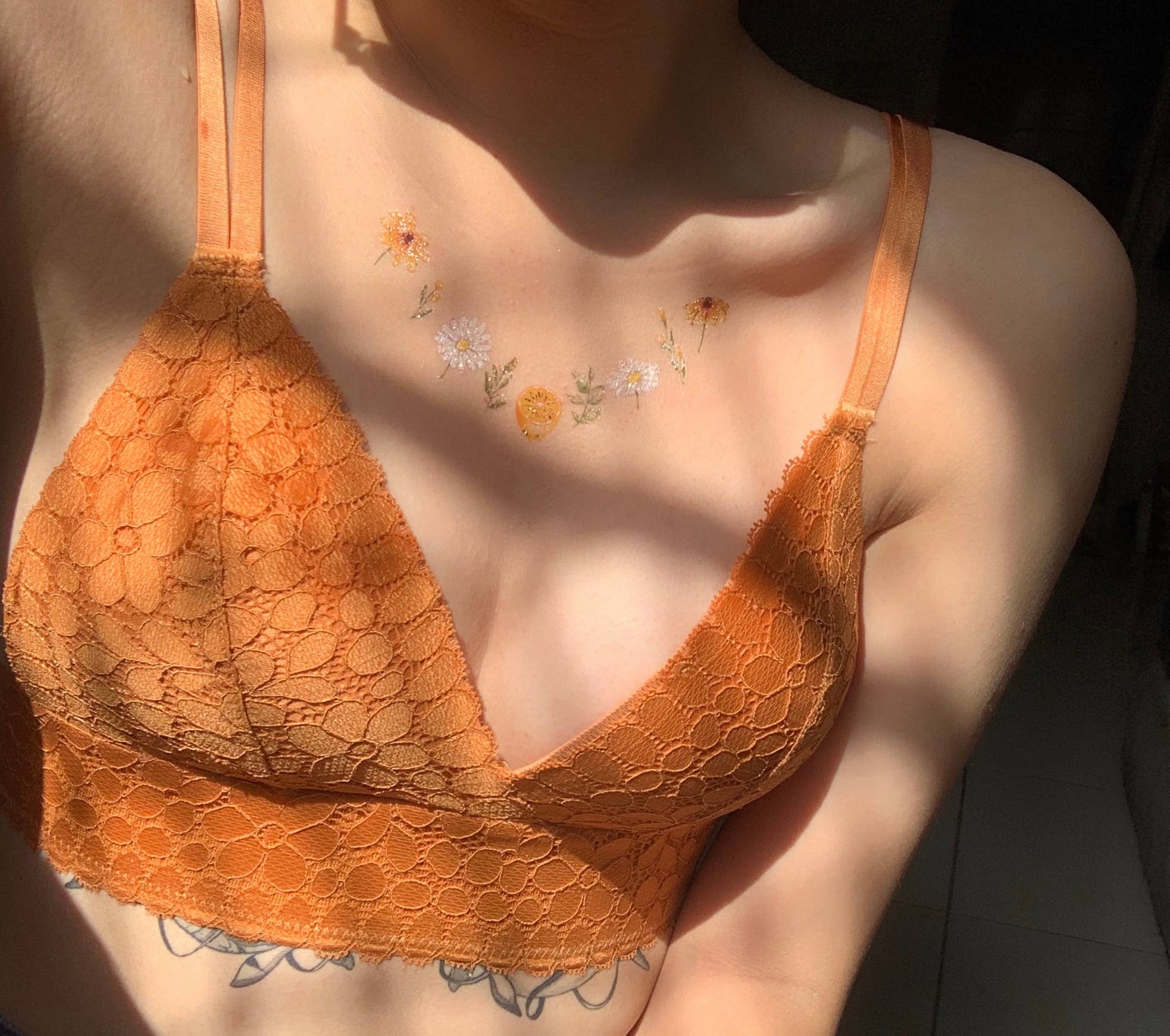 PAPERSELF – Tatuagem temporária por atacado – Adesivos de tatuagens temporárias de flores e frutas18