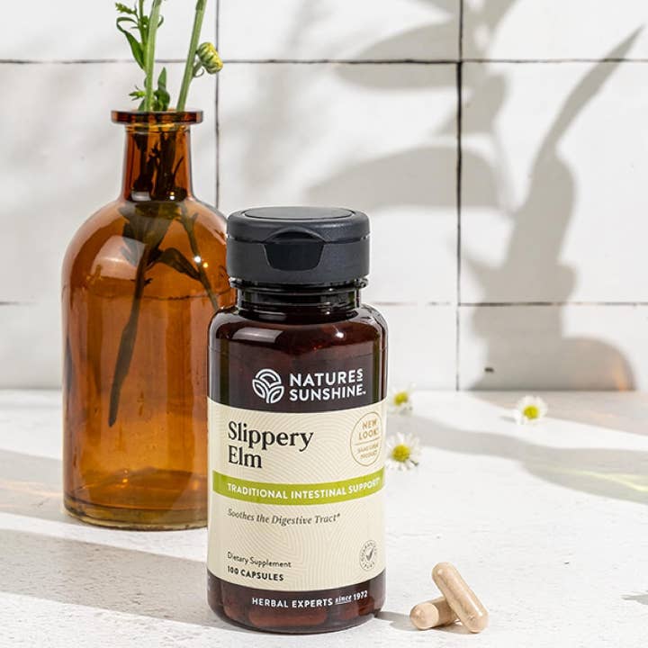 Natures Basket - Wholesale Oral Supplement/Vitamin - Nature's Sunshine Slippery Elm 360mg 100c