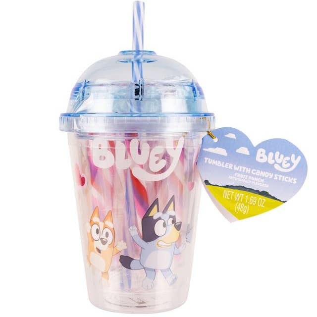 Galerie Candy and Gifts - Wholesale Drinking Glass/Cup - Kids & Baby - ACR Combo License Mini Dome Tumbler Asst-Bluey & Hello Kitty