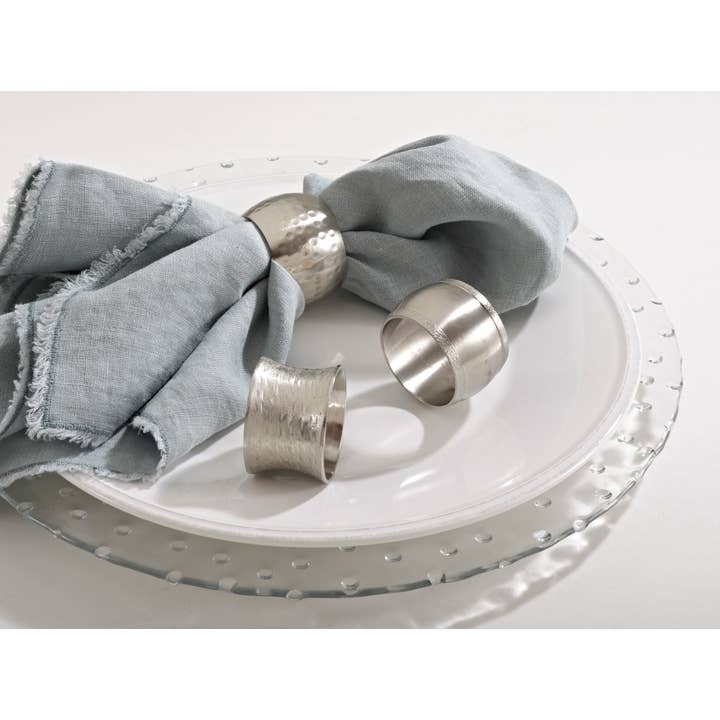 Silver Round Shape Napkin Ring for wholesale on Faire