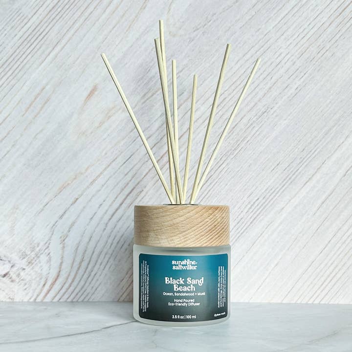 Sunshine + Saltwater - Wholesale Reed Diffuser - Black Sand Beach | Reed Diffuser
