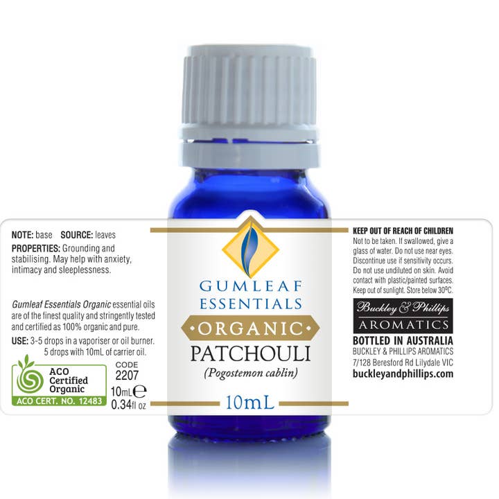 Buckley & Phillips Aromatics - Wholesale Essential Oil - Organic Patchouli Essential Oil