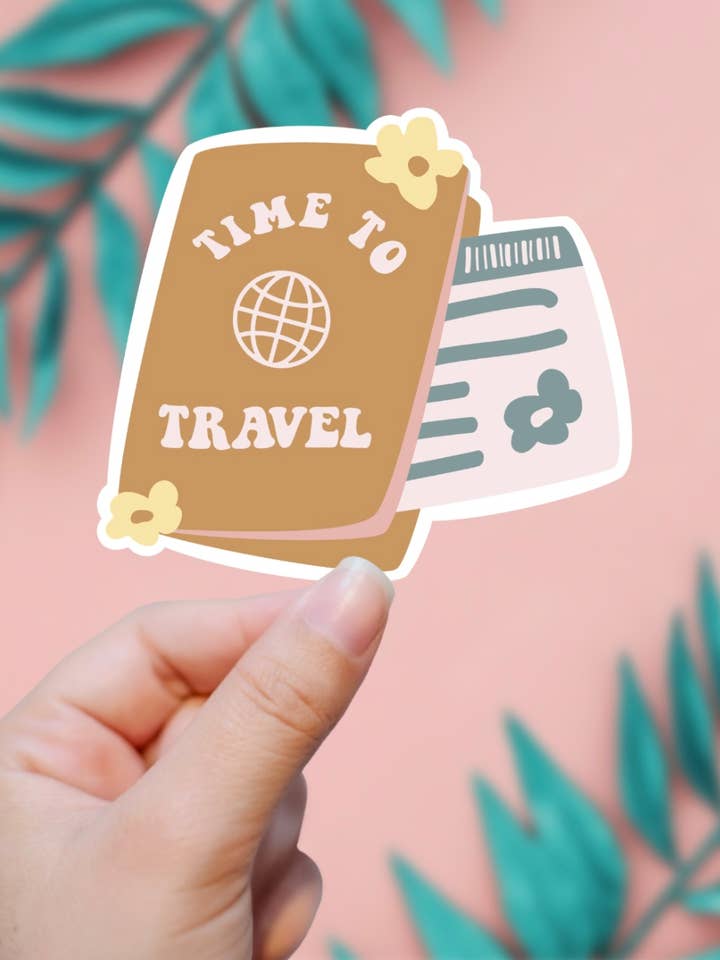 Travel More Passport Sticker for wholesale by EnchantingSunshine