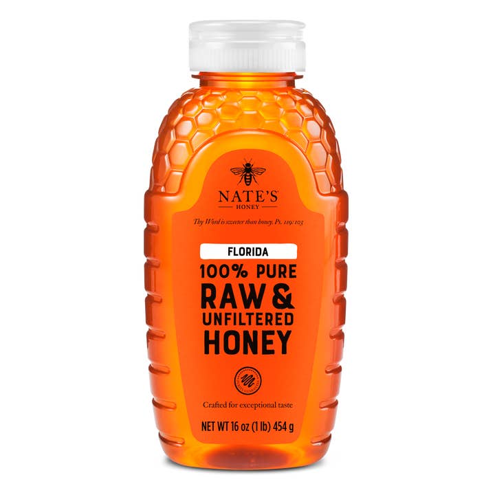 Nature Nate's Raw And Unfiltered Florida Honey for wholesale by Nate's Honey