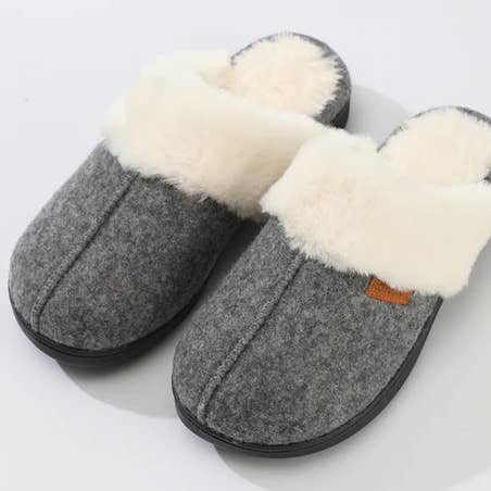 Roxoni - Wholesale Slippers - Women's - Roxoni Women's Winter House Fuzzy Fluffy Furry Cozy Clog Sli1