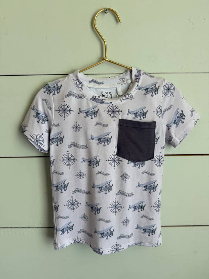 Adventure Awaits 🧭 2-Piece Bamboo Shorts Set for wholesale by Carol Bear Apparel