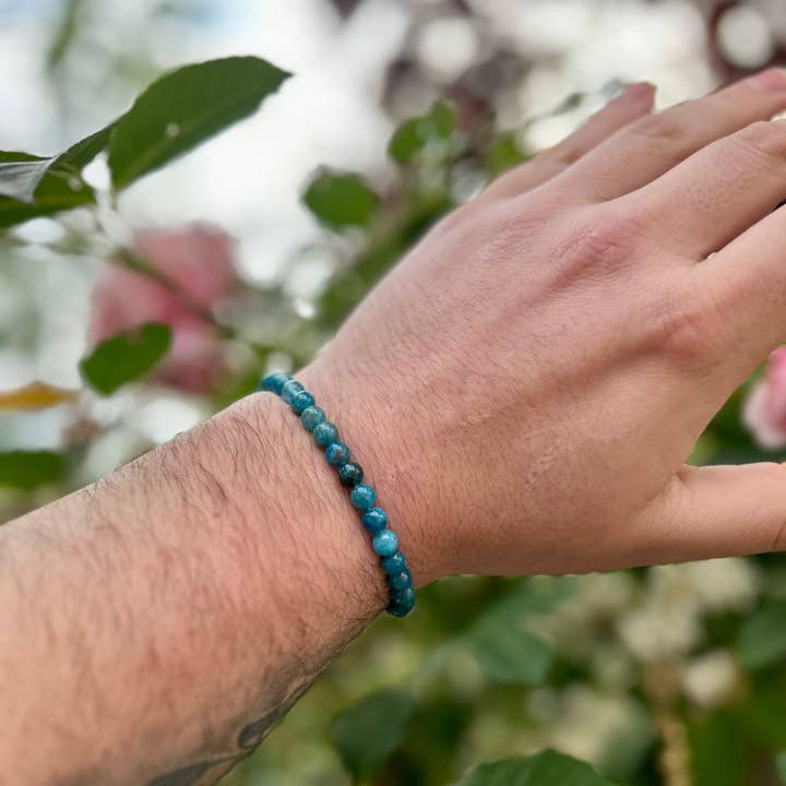 Wise Skies - Wholesale Beaded Bracelet - 6mm Beaded Crystal Stone Bracelets Natural Healing Jewelry