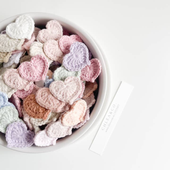 Petite Sweetheart Crochet Clip for wholesale by Chlea & Co.