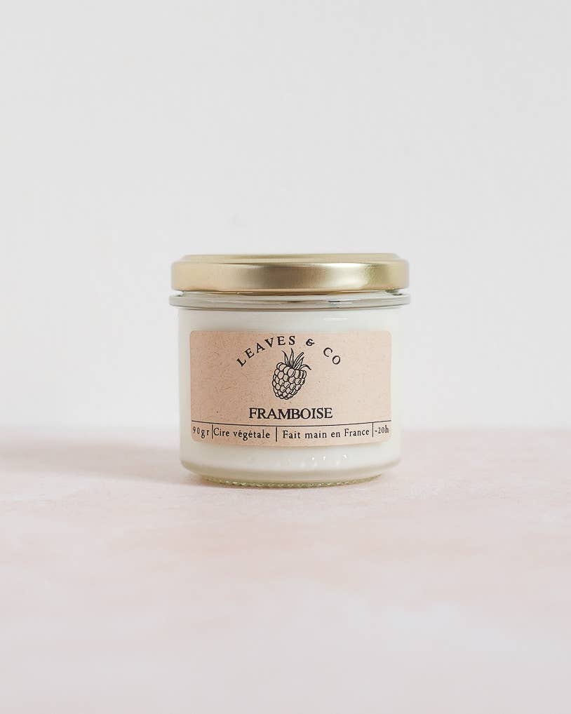 Leaves & Co - Wholesale Jar/Filled Candle - Raspberry Scented Candle Seasonal Jar0