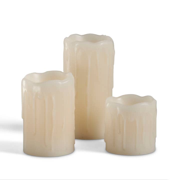Wax Drip Flameless Votive Candles for wholesale by Park Hill Collection