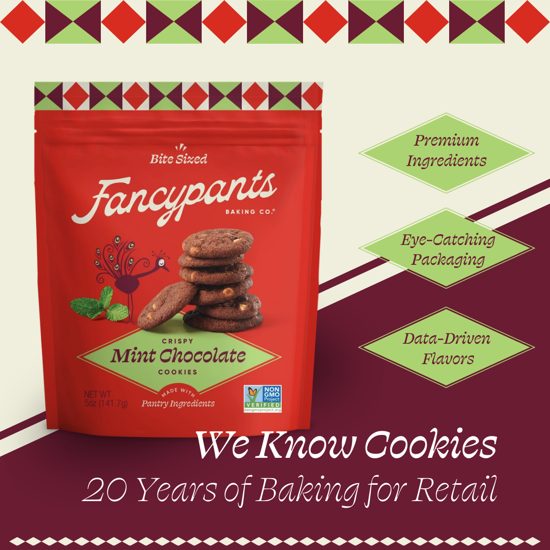 Fancypants Baking Co. - Wholesale Cookie - Mint Chocolate Cookies | Premium Snacks | 12 pack | 5oz5