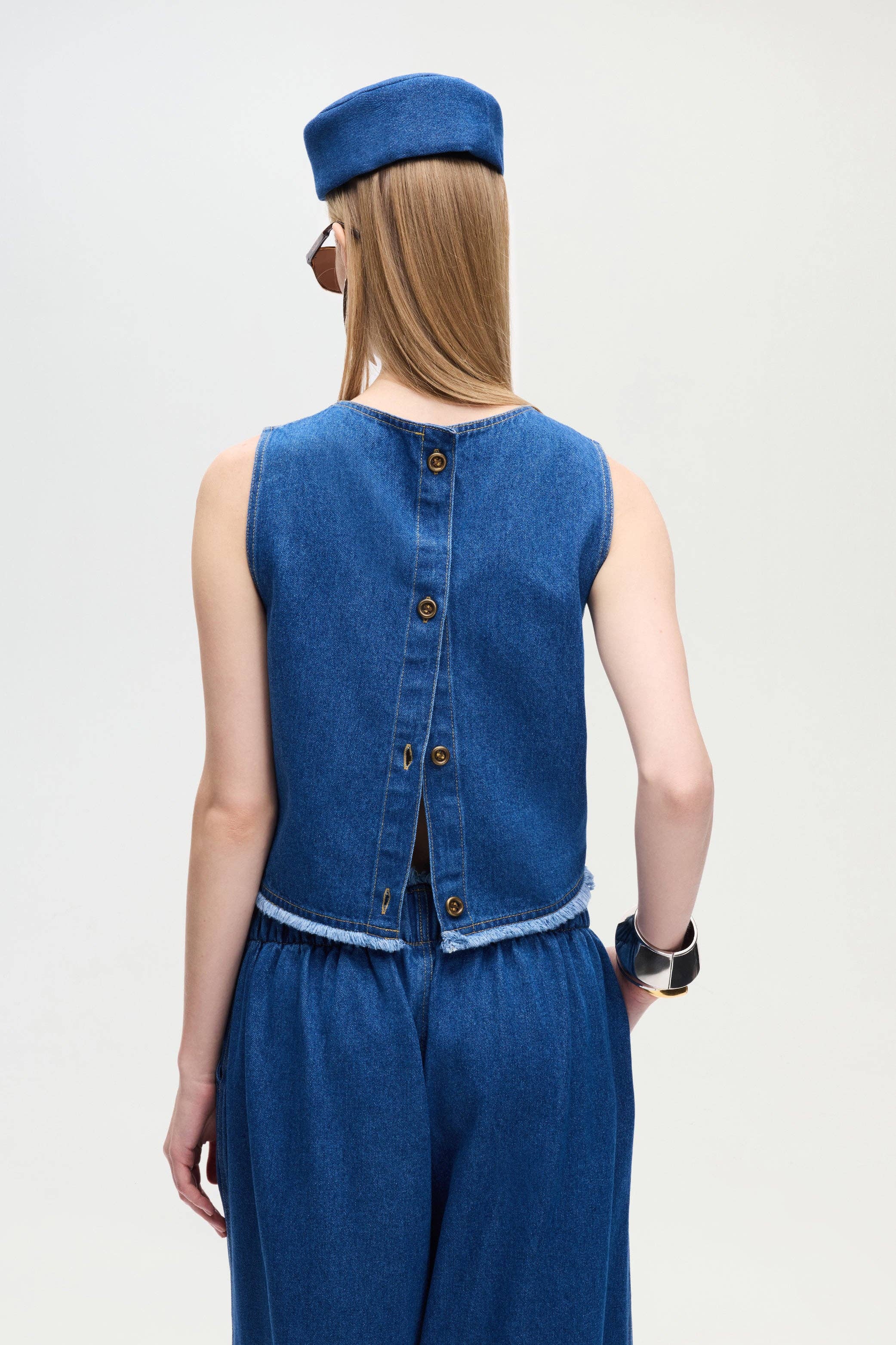 IKIKIZ ONLINE - Wholesale Hat Accessory - Women's - Denim Pillbox Hat1