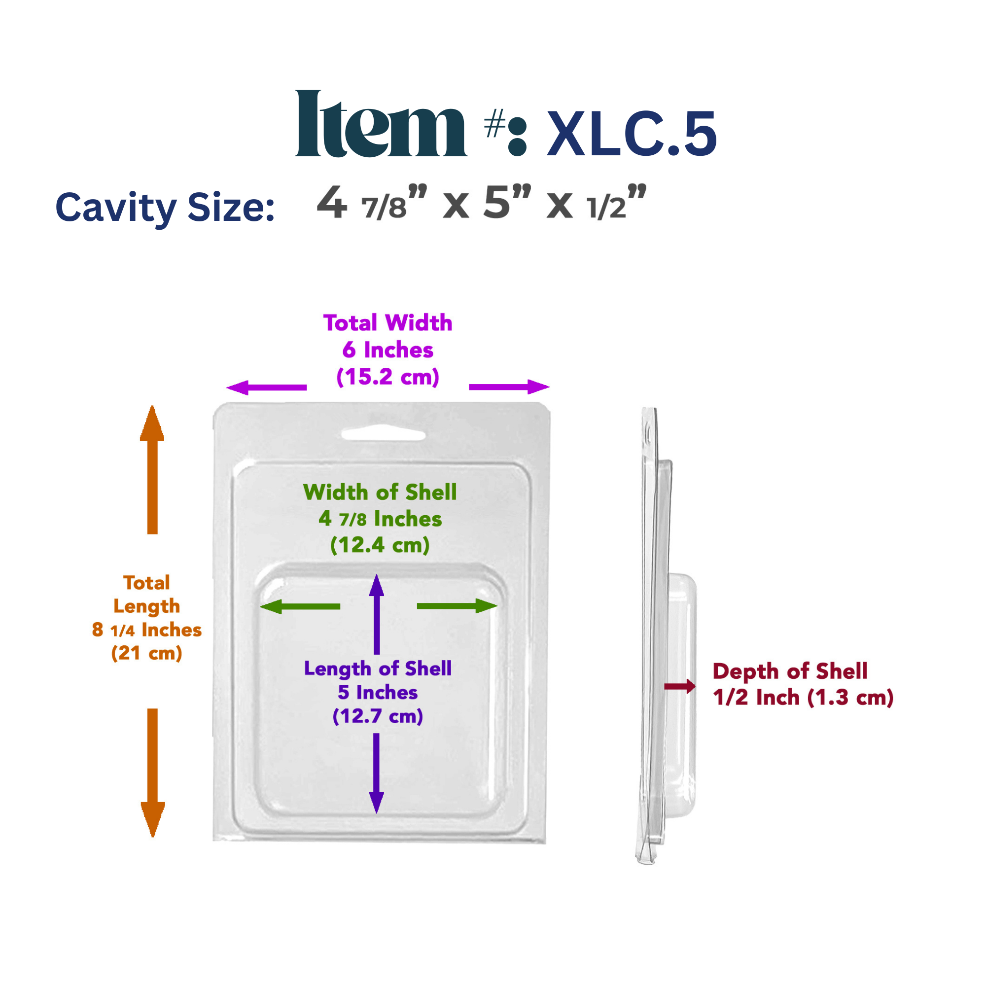 Vici Pack - Wholesale Retailer Display - Beauty & Wellness - Retail Display Clear Blister Packaging, Set of 25 12