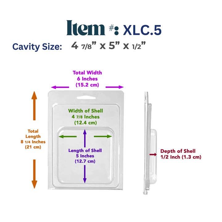 Vici Pack - Wholesale Retailer Display - Beauty & Wellness - Retail Display Clear Blister Packaging, Set of 25 12
