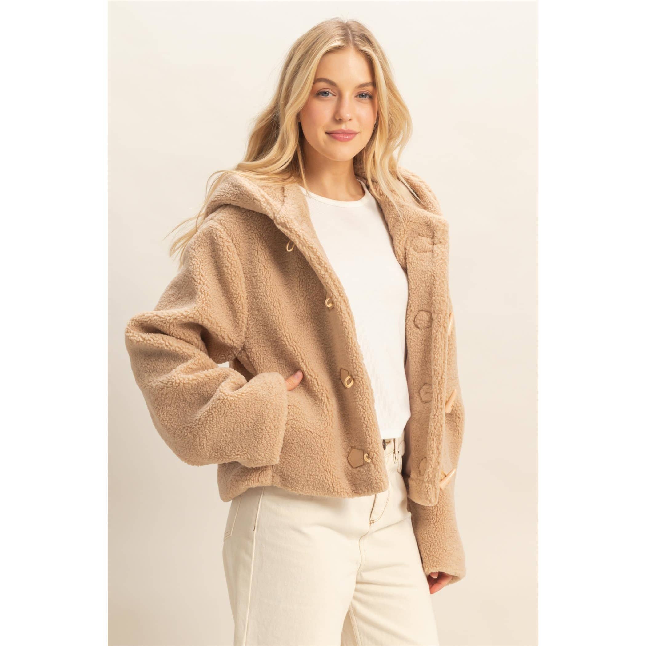 HYFVE – wholesale Jacka - Dam – Jacka med detaljerade huvor och knäppning i sherpa-stil1