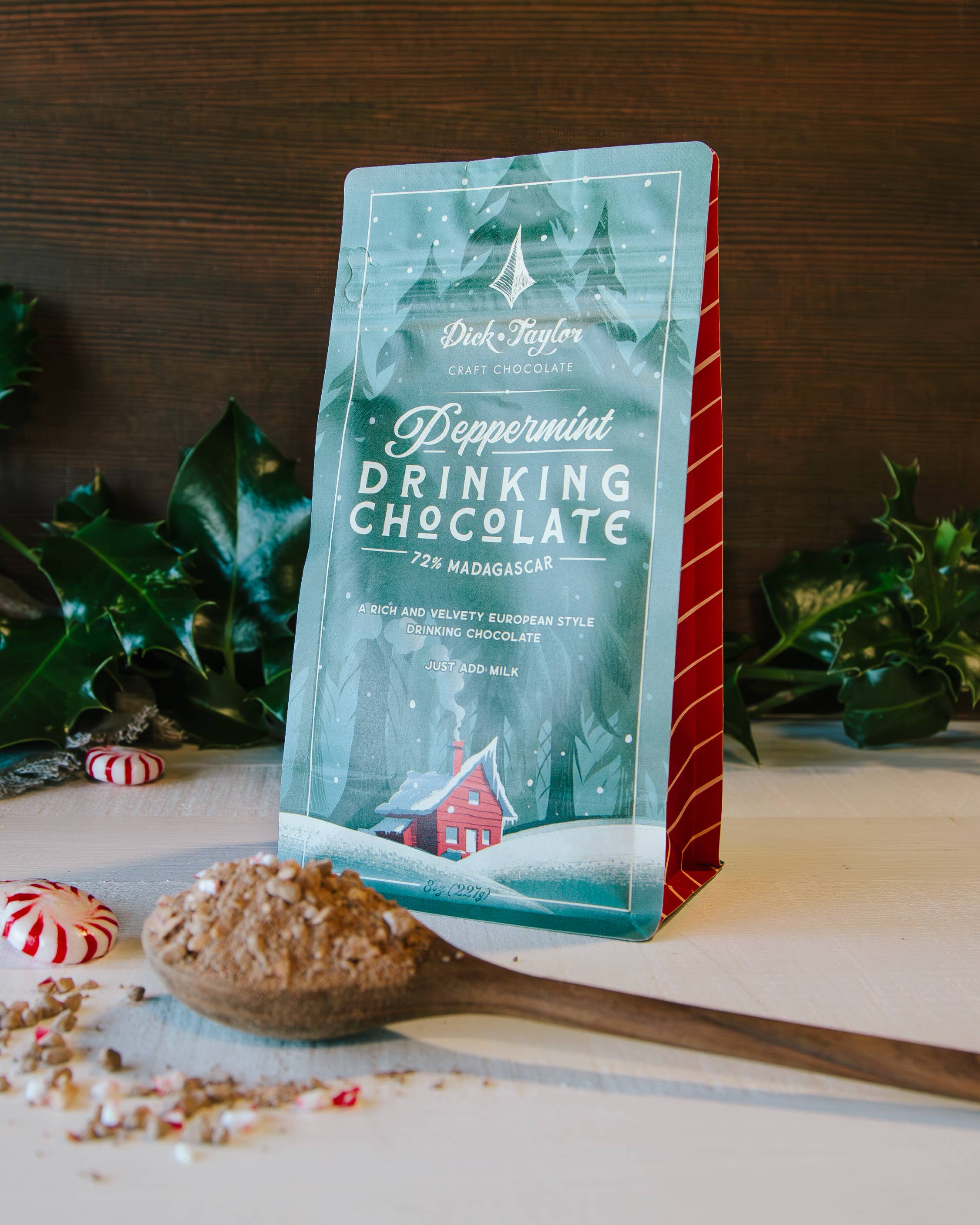 Dick Taylor Craft Chocolate - Wholesale Hot Cocoa Mix/Kit - Peppermint Drinking Chocolate