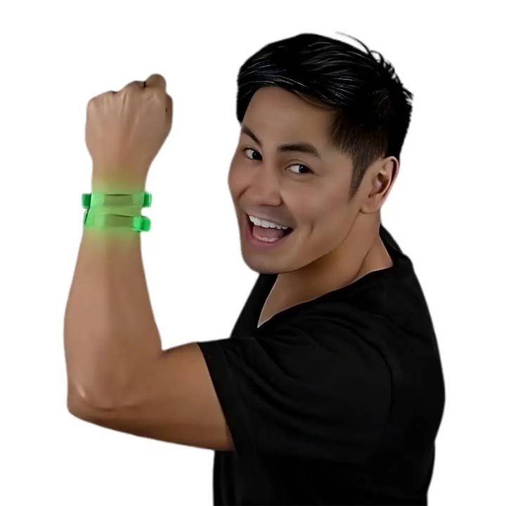 Blinkee.com, LLC - Wholesale Bangle Bracelet - Universe Green Glow LED Bracelet