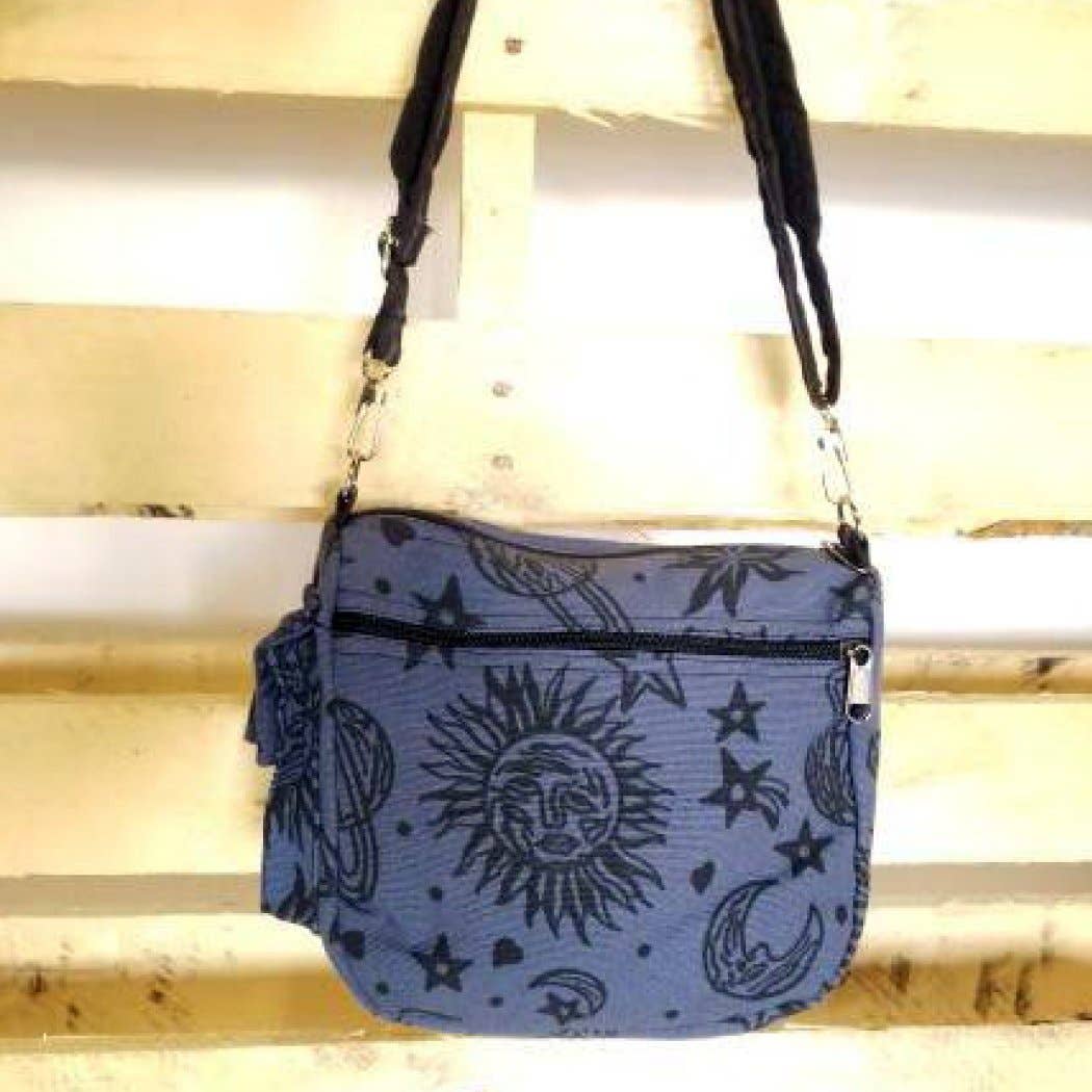 Yak & Yeti - Wholesale Crossbody Bag - Unisex - Small Purse Sun And Moon0