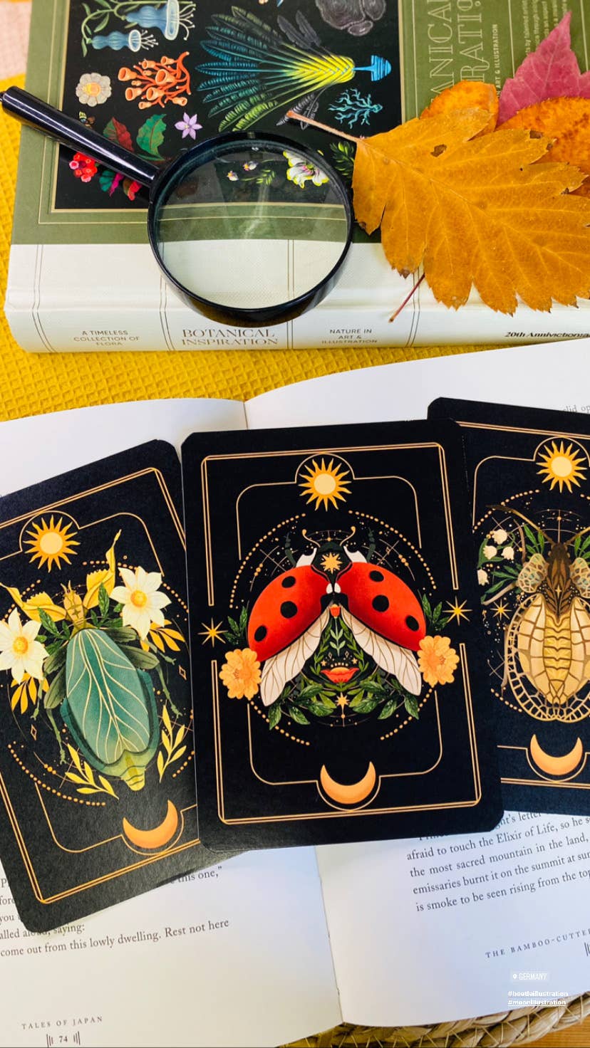 Split Moon Studios - Wholesale Art Print - A Set of Insect Art Prints - A6 Post Card Size - Artprint19