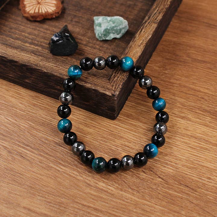 Blue Obsidian Christmas Gift Bracelet ZK2896 for wholesale on Faire2