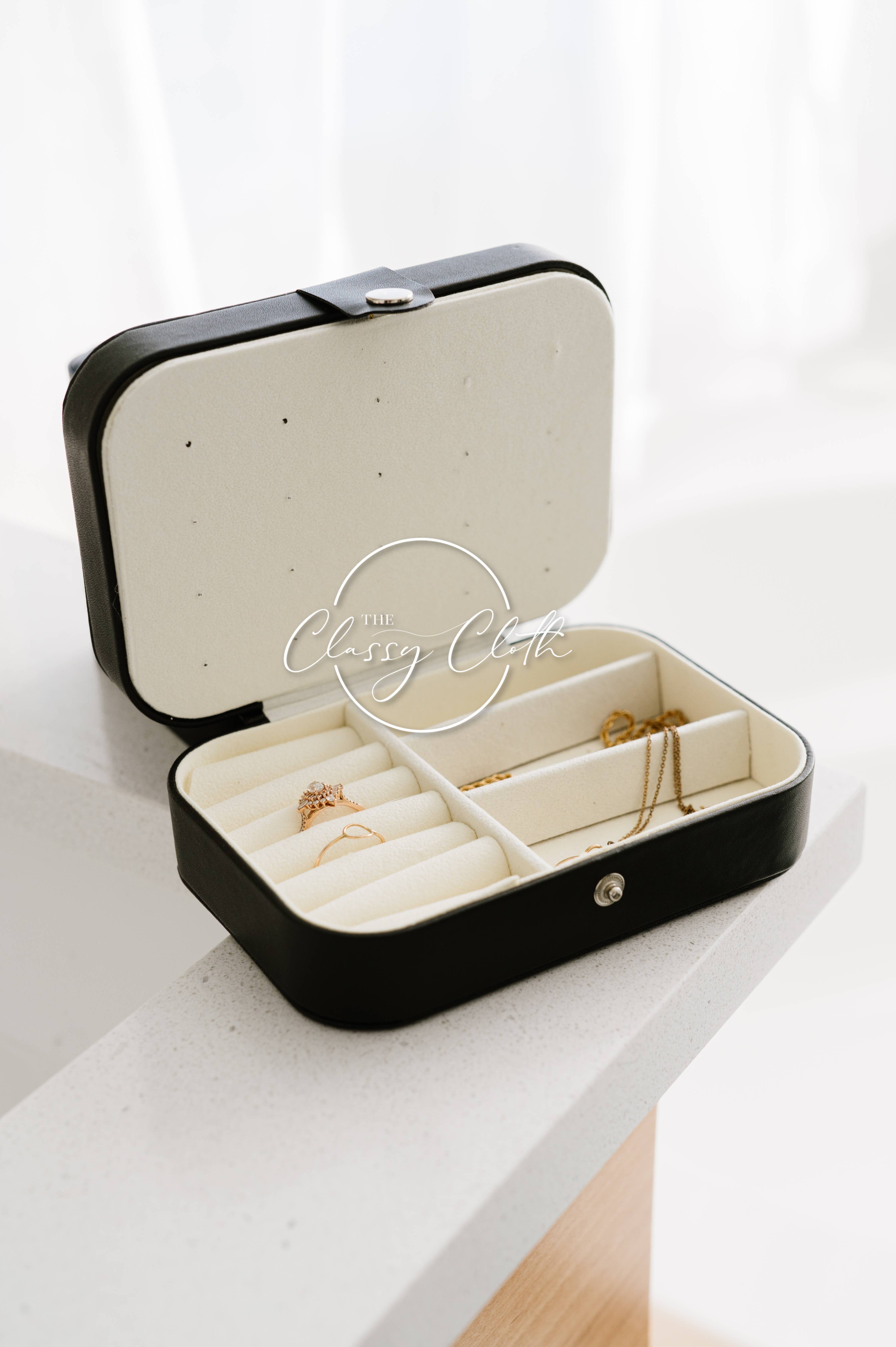 The Classy Cloth WS – Organizador/caixa de joias por atacado – Jóias - Preto RTS1
