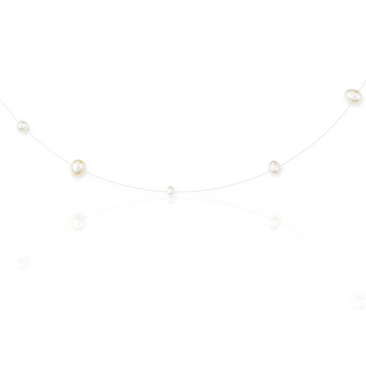 Aimée - Flydende perlechoker på usynlig tråd for engroshandel hos PM Atelier