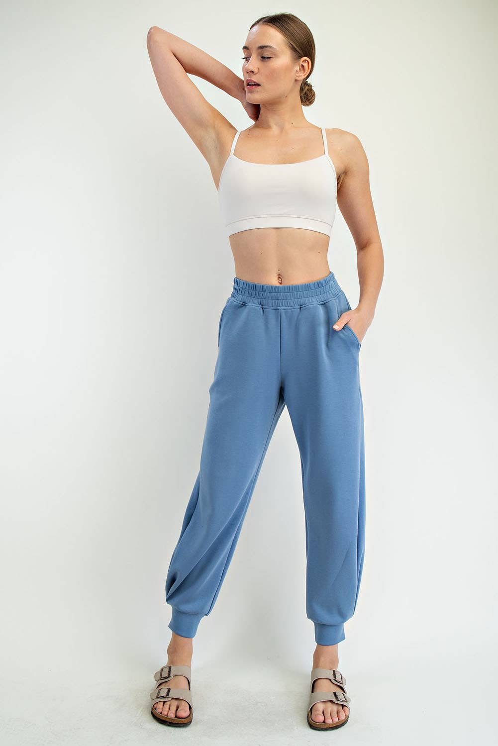 Rae Mode - Wholesale Athletic Sweatpants/Joggers - Women's - MODAL SCUBA FULL LENGTH JOGGER PANT54