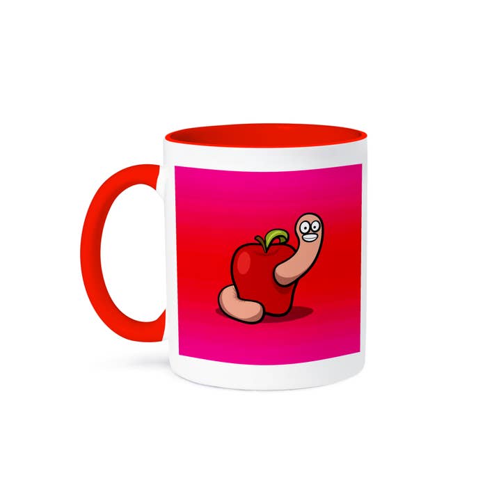 3dRose, Apple with Worm Cartoon with Pink and Red Background, Mug and other Purchase Wholesale red worms. Free Returns & Net 60 Terms on Faire trending on Faire.