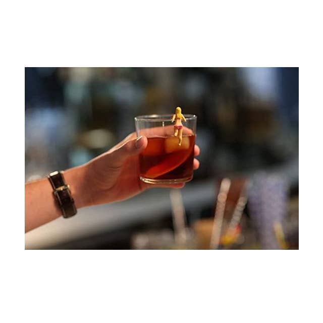 AJ TOYS & GAMES - Wholesale Wine/Cocktail Glass Markers - NPW Bosom Buddies Drink Markers - 6ct3