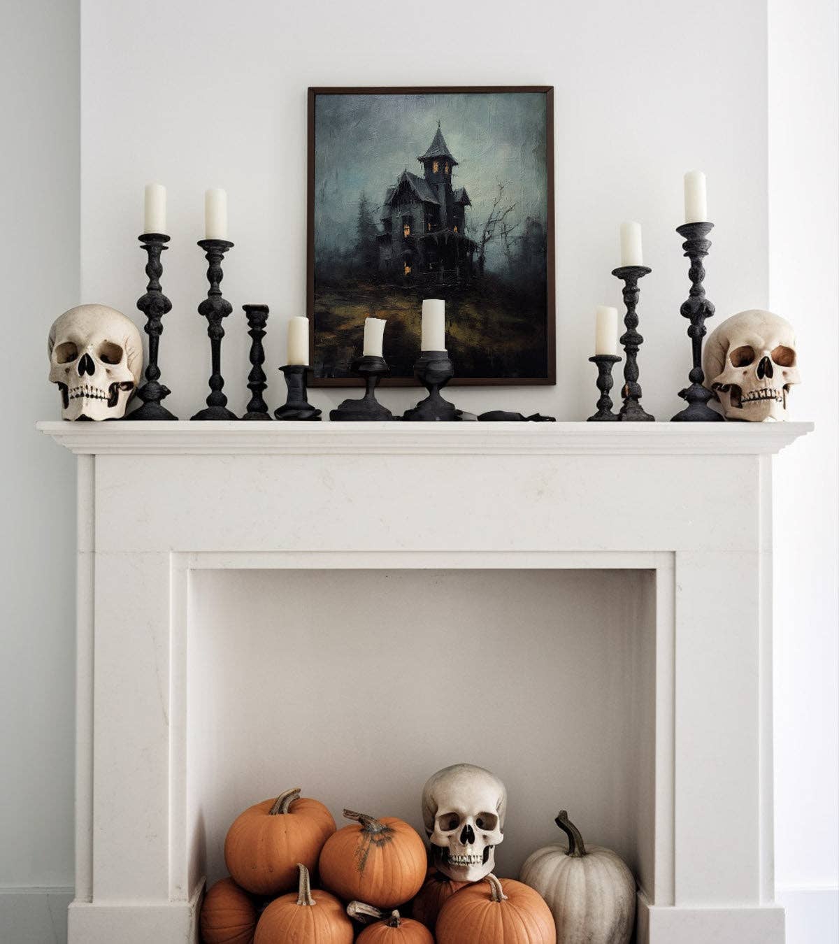 Paper House Print Shop – Großhandel Kunstdruck – Kunstdruck „Halloween Haunted House“1