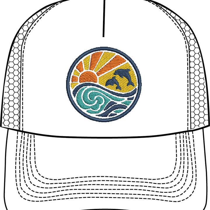 DOLPHIN SUNRISE HAT for wholesale by Wildwood Landing