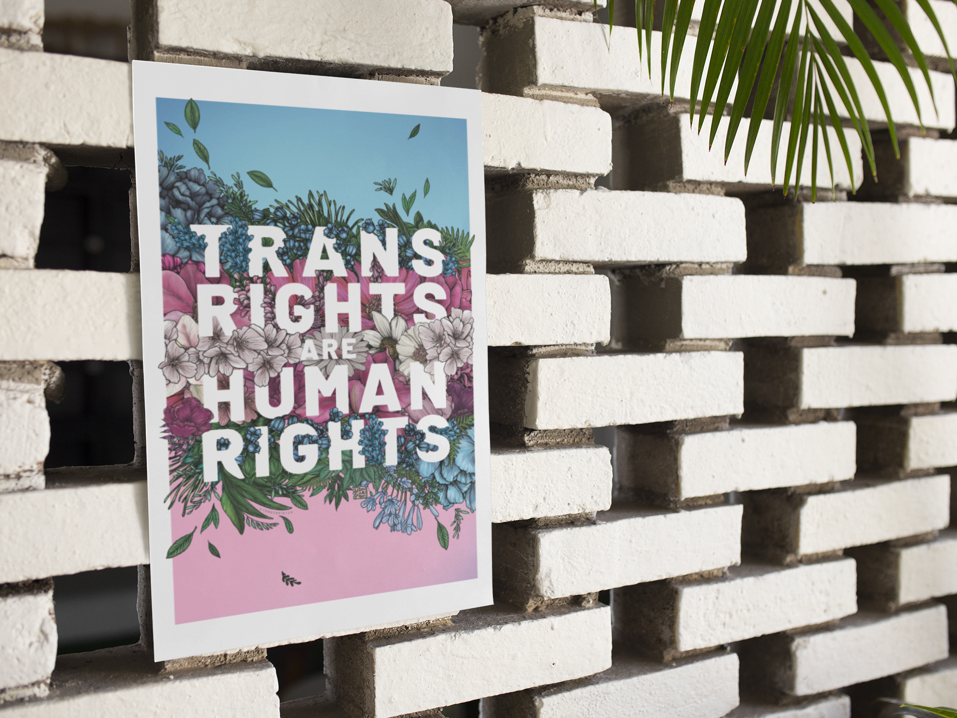 Transpainter - Wholesale Art Print - Trans Rights Are Human Rights Poster | Trans Rights Print8