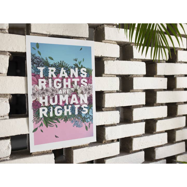 Transpainter - Wholesale Art Print - Trans Rights Are Human Rights Poster | Trans Rights Print8