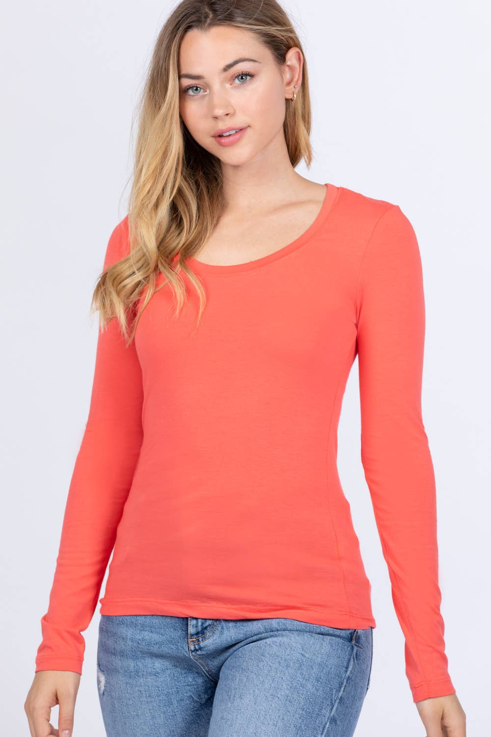 Vanilla Monkey - Wholesale Knit Top - Women's - Long Sleeve Scoop Neck Basic Top43