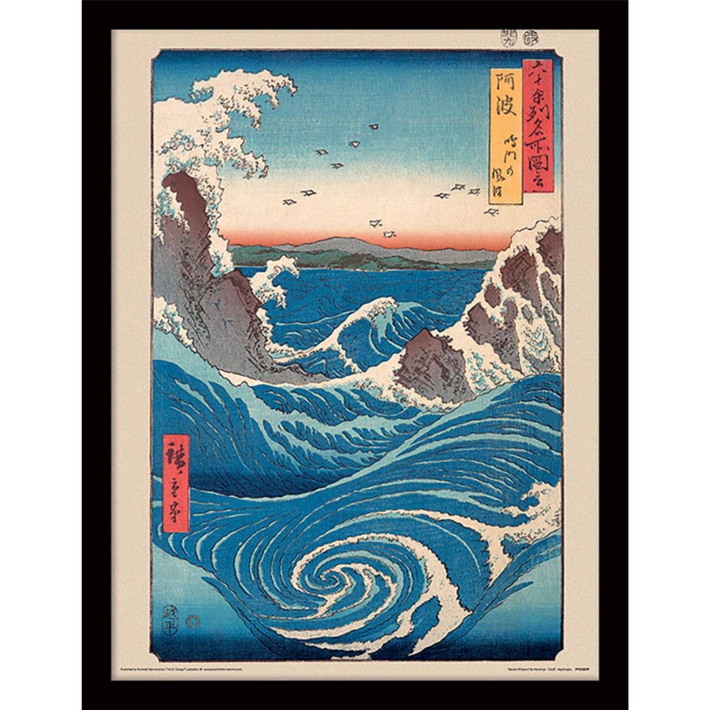 Pyramid International – wholesale Art print – Hiroshige (Naruto Whirlpool) Wall Art Print0