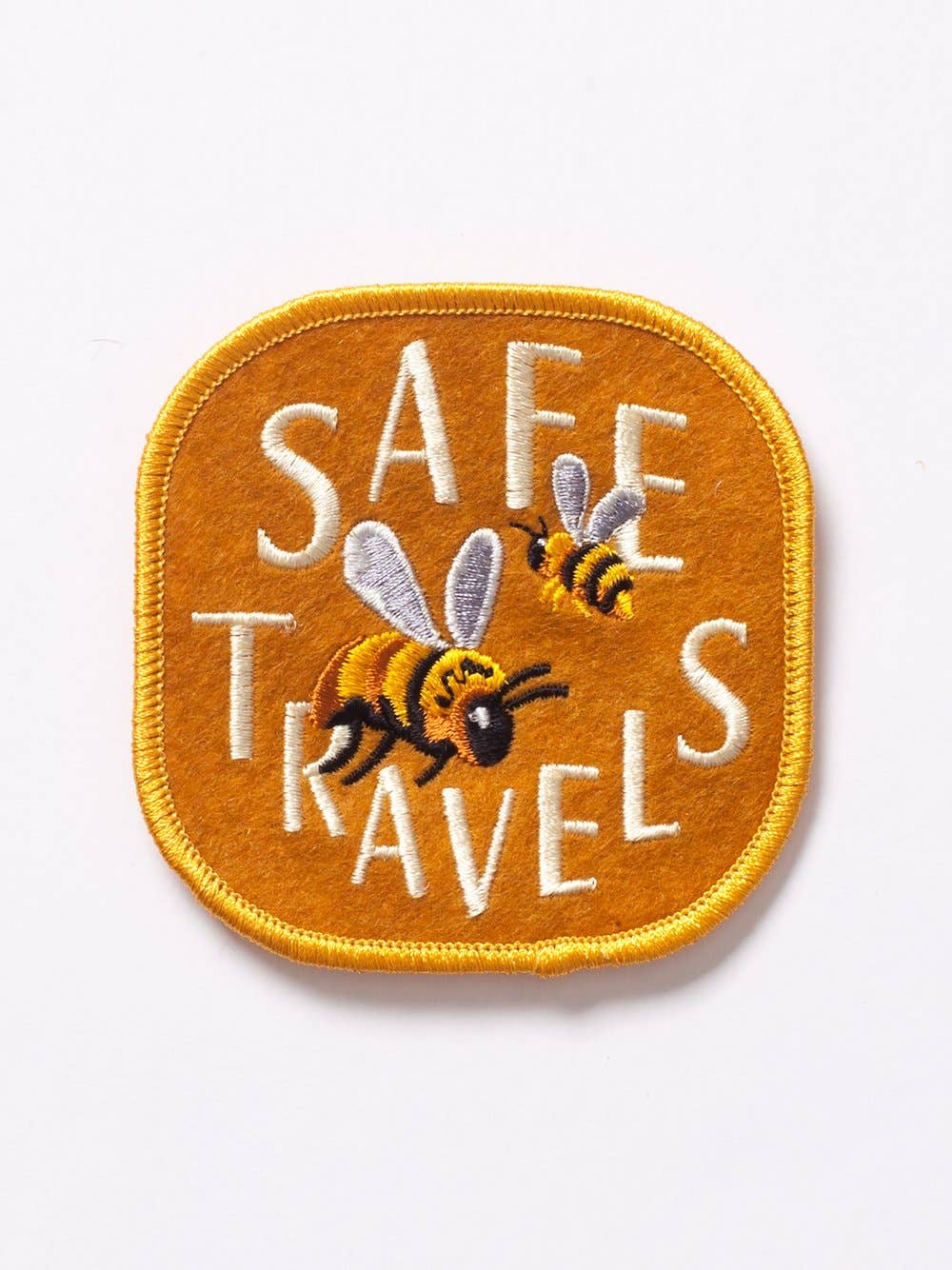Wirtheim Poster Arts LLC - Wholesale Patch - Safe Travels - Felt Badge