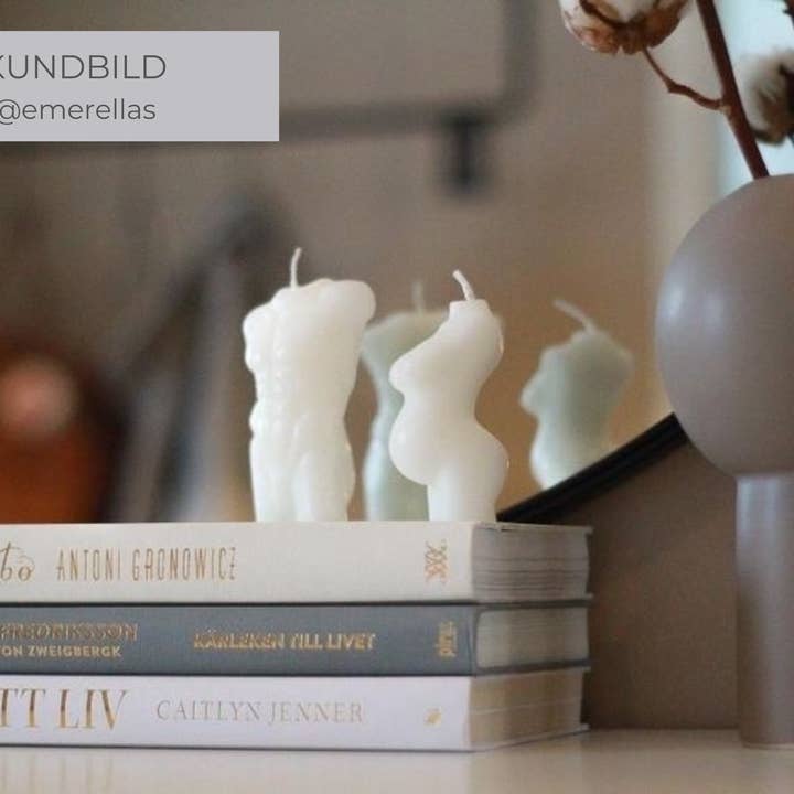 Artly Handmade - Wholesale Novelty Candle - Eros | Candle decoration decor light man body body unscented torso handmade sweden white1