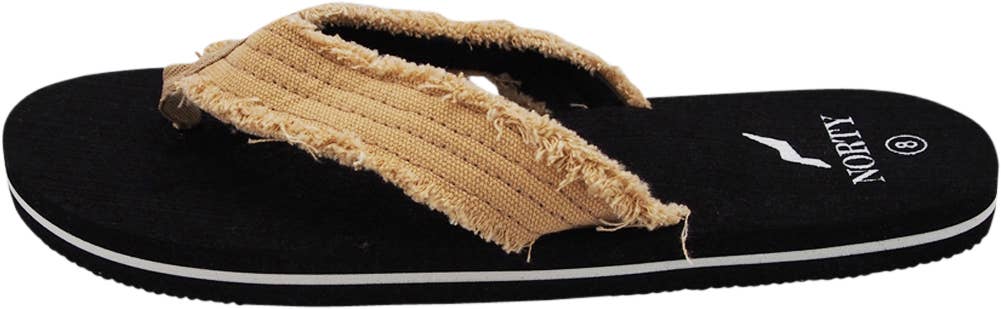 Eastern Off Price - Vendita all'ingrosso Infradito - Uomo - Sandalo leggero in tela da uomo NORTY - 40573 - Nero1