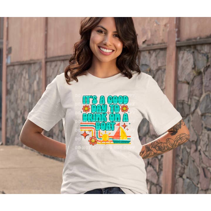 It's Transfer Time - Wholesale Sublimation Transfer - 5712 - It's a good day to drink on a boat *DTF