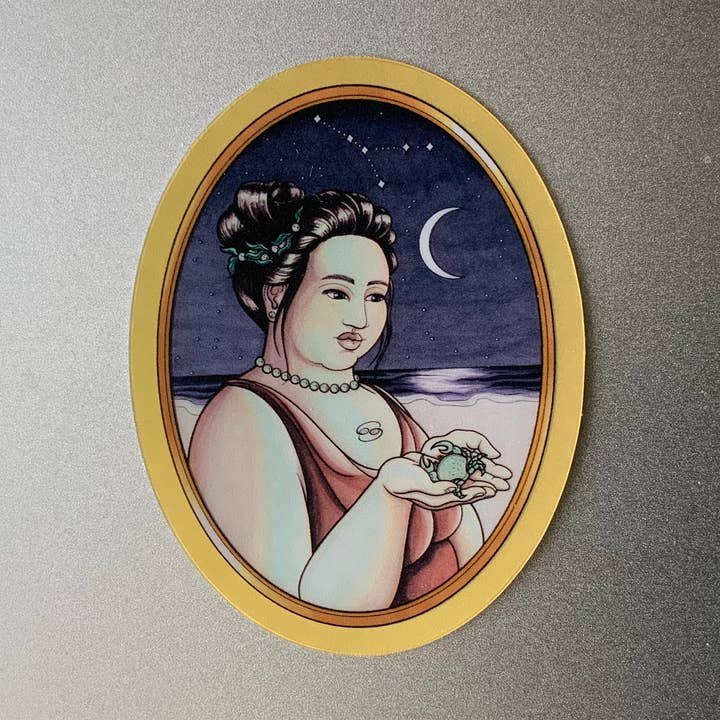 Cancer the Crab - Astrological sticker - Zodiac Sun Signs for wholesale by Thruhalia's Art