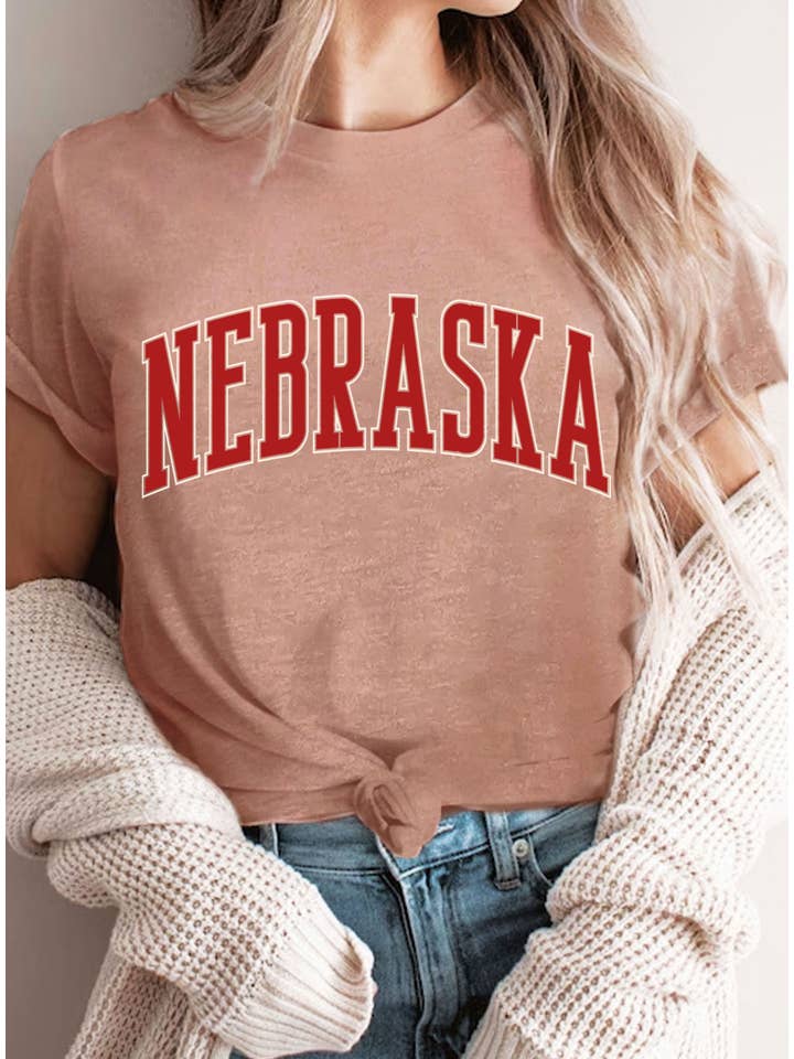 Rustee Clothing - Wholesale Screen Printed T-Shirt - Women's - NEBRASKA PUFF GRAPHIC TSHIRTS3