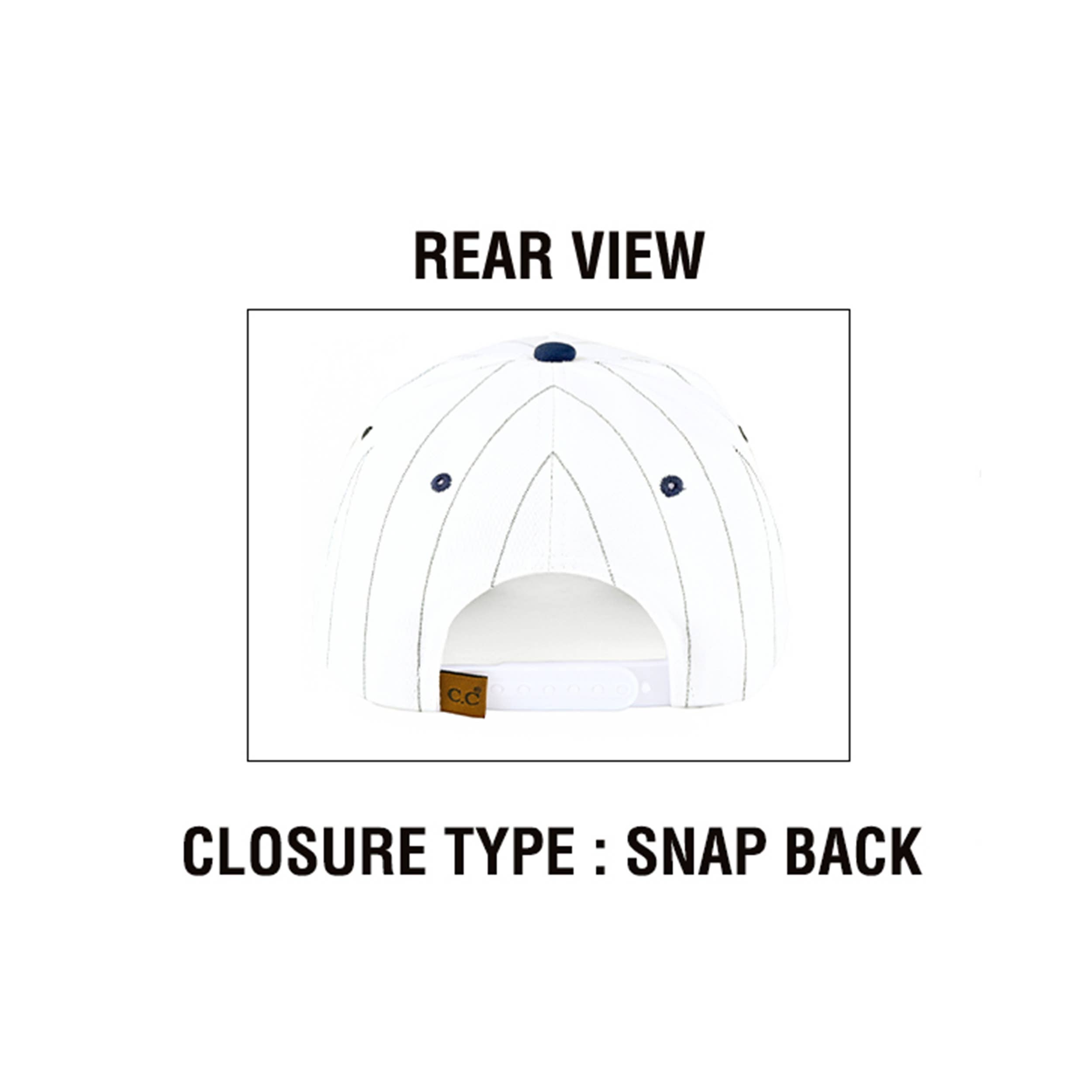 Hana - Wholesale Trucker Hat - Women's - C.C BALLERS Letter Stripe Pattern Trucker Cap2